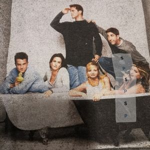 💎🆕 Friends Group Graphic Tee S Grey NWT Old Navy